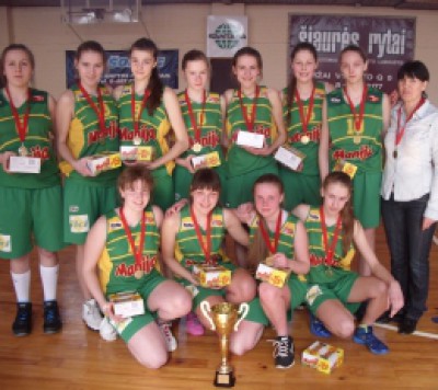 Namų sienos padėjo Biržų SM merginoms triumfuoti Jaunučių II diviziono varžybose (FOTO)