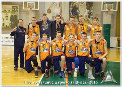 U16 jaunučių žaidynėse čempionais tapo Kauno jaunieji krepšininkai