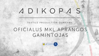 Adikopas – oficialus artėjančio sezono Lietuvos moksleivių krepšinio lygos aprangų gamintojas