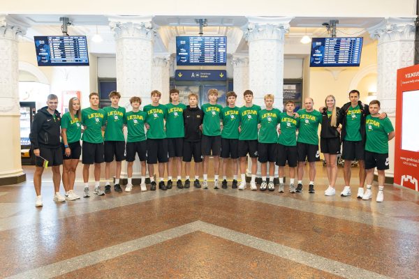Lietuvos U16 rinktinės sutiktuvės Nuotr. LTU Basketball